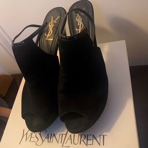 Yves Saint Laurent Suede Heels